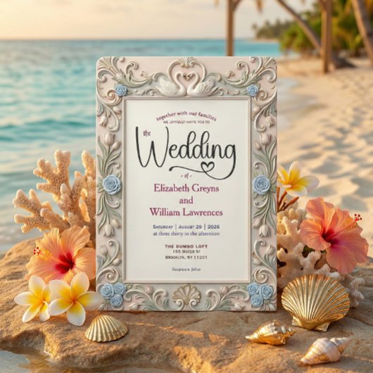 Romantic Coquette Fairytale Baroque Love Birds Kaart