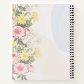 Romantic cottage flowers wallpaper notitieboek (Achterkant)