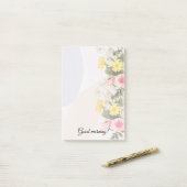 Romantic cottage flowers wallpaper post-it® notes (Op bureau)