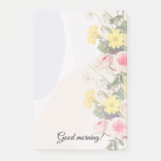 Romantic cottage flowers wallpaper post-it® notes (Voorkant)