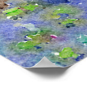 Romantic cottage garden aquarel poster (Hoek)