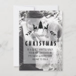 Romantic Couple Aangepaste kerstkaart voor foto's Kaart<br><div class="desc">Calligrafisch meest aantrekkelijke kerstfoto-kaart</div>