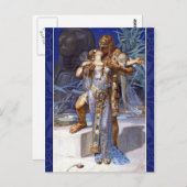 -Romantic Couple Anthony en Cleopatra Kiss Briefkaart (Voorkant / Achterkant)