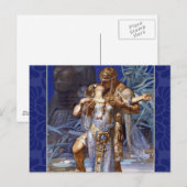 -Romantic Couple Anthony en Cleopatra Kiss Briefkaart (Voorkant / Achterkant)