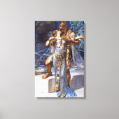 -Romantic Couple Anthony en Cleopatra Kiss Canvas Afdruk (Voorkant)