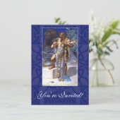 -Romantic Couple Anthony en Cleopatra Kiss Kaart (Staand voorkant)