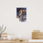 -Romantic Couple Anthony en Cleopatra Kiss Poster (Keuken)