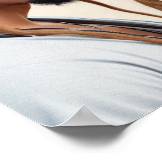 Romantic Couple Beach Digital Art Poster (Hoek)