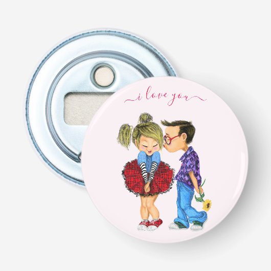 Romantic Couple Bottle Opener - Love (Voorkant)