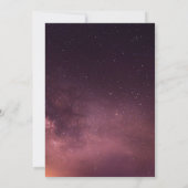 Romantic Couple Crescent Moon and Stars Wedding Kaart (Achterkant)