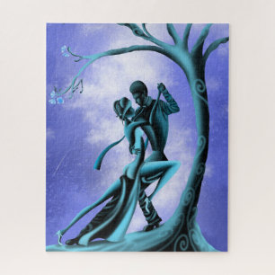Romantic Couple Dance the Tango Jigzaag Puzzle Legpuzzel