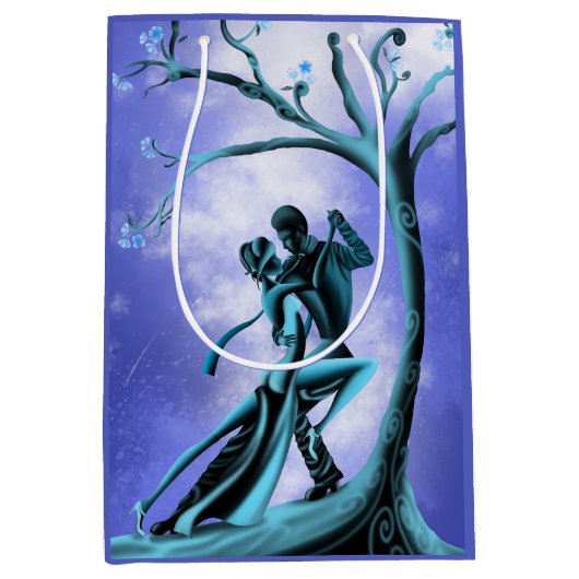 Romantic Couple Dance the Tango Medium Cadeauzakje (Voorkant)