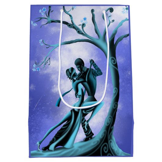 Romantic Couple Dance the Tango Medium Cadeauzakje (Achterkant)