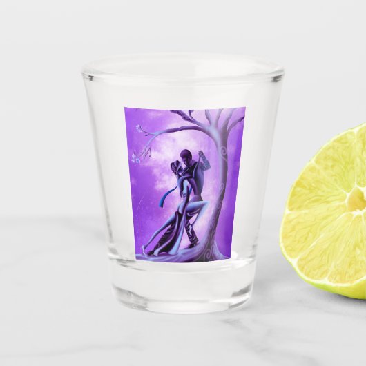 Romantic Couple Dance the Tango Shot Glas (Voorkant)