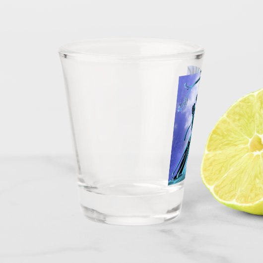 Romantic Couple Dance the Tango Shot Glas (Links)