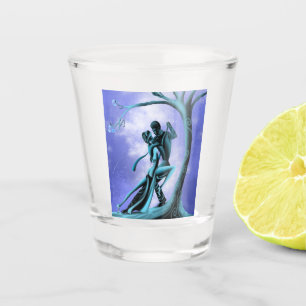 Romantic Couple Dance the Tango Shot Glas