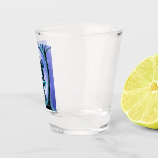 Romantic Couple Dance the Tango Shot Glas (Rechts)