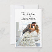 Romantic Couple Flat Thank You Card Bedankkaart (Voorkant)