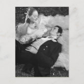 Romantic Couple Frans Briefkaart (Voorkant)