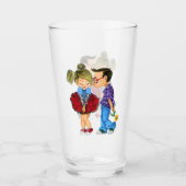 Romantic Couple Glass - Liefde Glas (Voorkant)