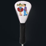 Romantic Couple Golf Head Hoesje Gift - Ik hou van Golfheadcover<br><div class="desc">Cute Romantic Couple - Love - Valentijnsdag Kiss Boy and Girl - Fun Painting - Choose / Add Your Unique Text / Name / Color - Make Your Special Gift - Resize and move or remove / add Elements - afbeelding / text with Customization Tool. Het schilderen en het Ontwerp...</div>