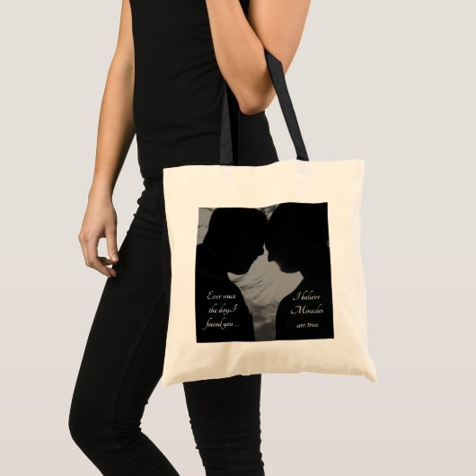 Romantic Couple "Je bent een wonder" Tot Bag Gift Tote Bag (Voorkant (product))