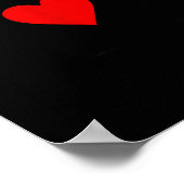 Romantic Couple Kiss Queen Of Hearts Ker Playing C Poster (Hoek)