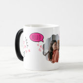 Romantic Couple Photo Mug Magische Mok (Voorkant links)