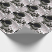 Romantic Couple  Retro Foto Elegant Love Cadeaupapier (Hoek)