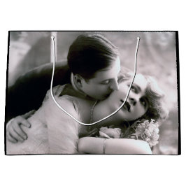 Romantic Couple  Retro Foto Elegant Love Groot Cadeauzakje