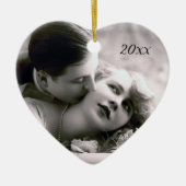 Romantic Couple  Retro Foto Elegant Love Keramisch Ornament (Voorkant)