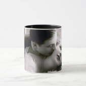 Romantic Couple  Retro Foto Elegant Love Mok (Midden)