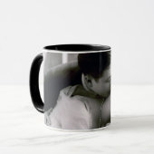 Romantic Couple  Retro Foto Elegant Love Mok (Voorkant links)