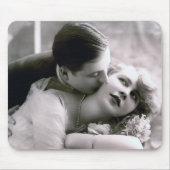 Romantic Couple Retro Foto Elegant Love Muismat (Voorkant)