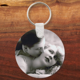 Romantic Couple  Retro Foto Elegant Love Sleutelhanger