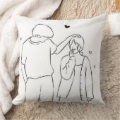 Romantic Couple Throw Pillow – Cute Love Gift  Kussen (Deken)