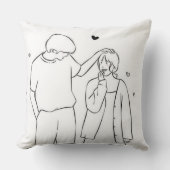 Romantic Couple Throw Pillow – Cute Love Gift  Kussen (Voorkant)