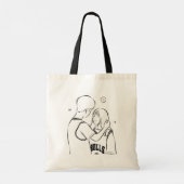 Romantic Couple Tote Bag – Cute Love Gift for Her (Achterkant)