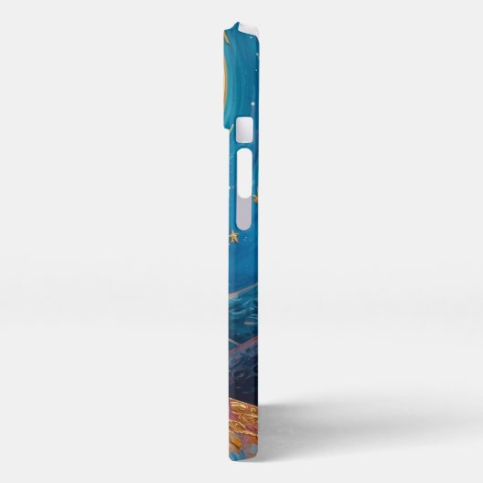 Romantic Couple Under Moonlight Aesthetic iPhone C iPhone Hoesje (Linkerkant)