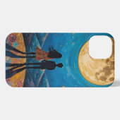 Romantic Couple Under Moonlight Aesthetic iPhone C iPhone Hoesje (Achterkant horizontaal)