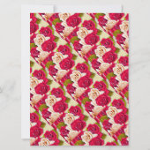 Romantic Couple Valentijn Heart en Rozen Kaart (Achterkant)