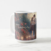 Romantic Couple Valentine's Day Mug Koffiemok (Voorkant links)