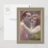 Romantic Couple - zoete kussens Briefkaart (Voorkant / Achterkant)