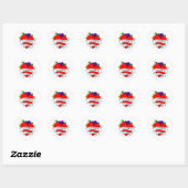 Romantic Couple's Gift | Kunst met Tattoo stijl Hart Sticker (Vel)
