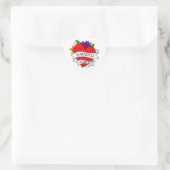 Romantic Couple's Gift | Kunst met Tattoo stijl Hart Sticker (Tas)