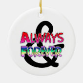 Romantic Couple's Gift | Kunst met Tattoo stijl Keramisch Ornament (Achterkant)