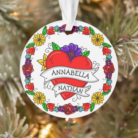 Romantic Couple's Gift | Kunst met Tattoo stijl Ornament (Boom)