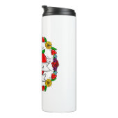 Romantic Couple's Gift | Kunst met Tattoo stijl Thermosbeker (Geroteerd rechts)