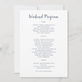 Romantic Cowgirl Pink Flowers Bachelorette Weekend Kaart (Achterkant)