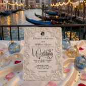 Romantic Cream And Charcoal Formal Calligraphy Kaart